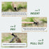 Garden Weed Puller Tool Device Manual Weeding Tool with Claw Stand Up Weed Root Pulling Tool and Picker, Grabber That Allows for Standing Use No B...