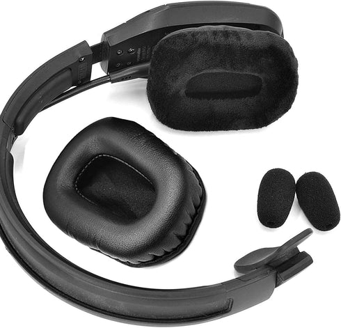 B450XT Replacement Ear Cushions Compatible with Blue Parrot B450-XT B450xt/B550-XT Noise Cancelling Headset Protein Leather/Velours Earpads Parts...