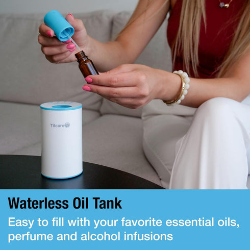Waterless Nano Essential Oil Diffuser for Aromatherapy - Aroma Scent Diffuser for Room and Car Freshener Cordless, Rechargeable - Modern Diffuser ...