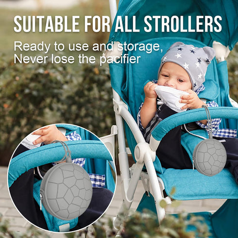 Smlpuame Pacifier Holder Case,Mothers Day Gifts for Mom BPA Free Portable Silicone Baby Pacifier Cover Pouch for Diaper Bag Stroller,Travel Outdoo...