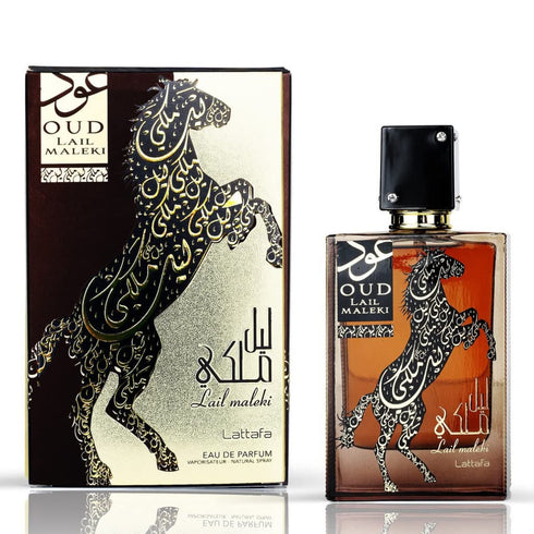 Lattafa Perfumes Oud Lail Maleki for Unisex Eau de Parfum Spray, 3.4 Ounce...