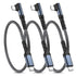 Pofesun 60W USB C to USB C Cable (1ft 3Pack), C to C Type Fast Charging Cable Braided USB C Charger Cable, USBC to USBC Cable Right Angle for Sams...