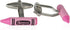 Pink Crayon Cufflinks with Travel Presentation Gift Box for Teacher Educator Wedding...
