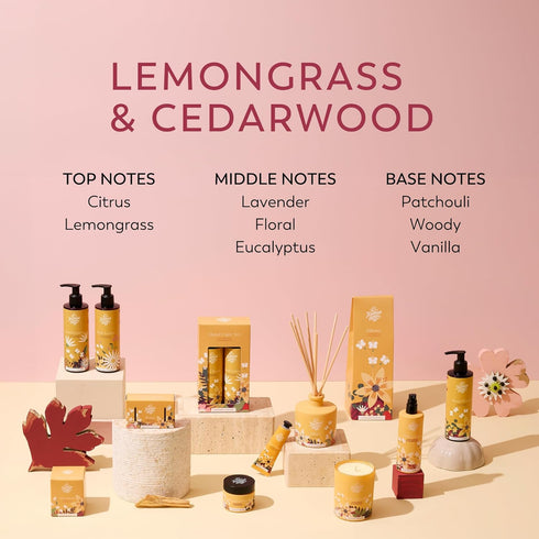 The Handmade Soap Company Shower Gel, Lemongrass & Cedarwood Body Wash, Liquid Bath Soap, Moisturizing Body Wash, Cruelty Free & Vegan Shower Gel,...