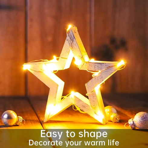 12 Pack Battery Operated Fairy String Lights 7 Feet 20 Led Waterproof Silver Wire Firefly Starry Moon Lights for Bedroom DIY Party Wedding Patio C...