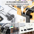 311Pcs Cable Management Organizer Kit 4 Cable Sleeve Split,53Cable Clips 12Cord Clips Holder,22 Cable Ties, 20 Adhesive Wall Cable Tie, 200Fasten ...