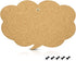 Navaris Cork Board Bulletin Board - Thought Bubble Design 11 x 17 in, includes 5 Pins - Message Noticeboard Memo Shape Display Pinboard...