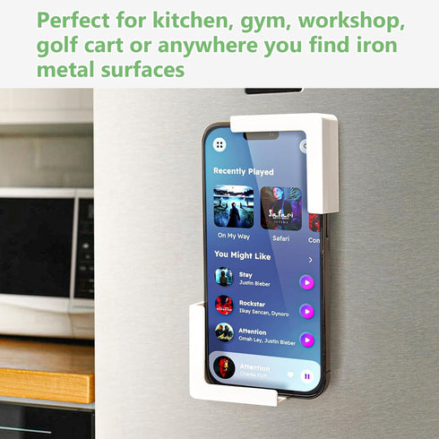 Magnetic Phone Holder for Fridge, Magnetic Phone Mount-Suitable for Phone and Pad...