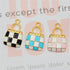 Julie Wang 60Pcs Mixed Enamel Alloy Women Fashion Purse Charm Black Blue Pink for Keychain Bracelet Jewelry Making Craft DIY Accessory...