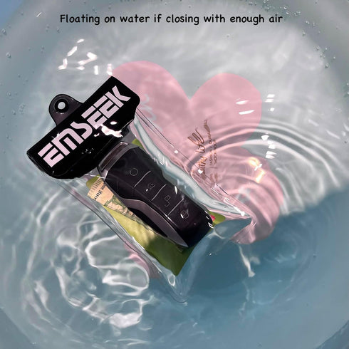 Waterproof Car Key Fob Case Swim Dry key Shell Bag Surf Wallet Waterproof Holder Pouch For Key ID Credit Card (Black)...
