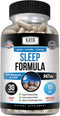 Kaya Naturals - Sleep Support Formula with Melatonin - Aid Support Vitamin Supplement - Sleep Stress and Mood Support - L-Tryptophan, Passion Flow...