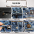 8 Sets Replacement Jean Buttons,No Sew Removable Metal Button for Jeans,17mm Button Repair Kit with Screwdriver in Plastic Storage Box.Fit for Any...