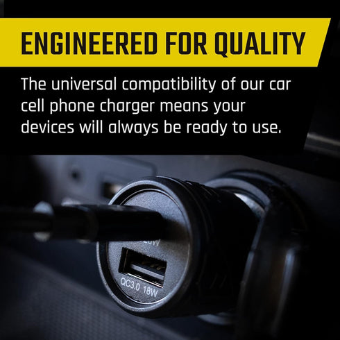 Mob Armor 38w Dual USB Quick-charge USB A + USB C Car Charger - Fast Charging Car Charger - Adapter - Car Charger Adapter - USB Car Charger - Car ...
