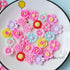 LOPURO Flower Flatback Beads Charms, 50pcs Mix Resin Flower Flatback Charms for Phone Case Ornament Scrapbooking Crafts Making Hair Clip Headband ...