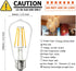 DC 12V ST64 LED Light Bulb 2700k 6W Warm White LED Edison Filament E26 Screw Base Lamp DC Low Voltage RV Marine Boat Classic Industrial Prop Retro...