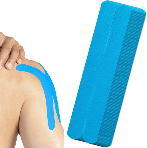 20PCS Sports Tape, Knee Tape Elastic Cotton, Kinesiology Tape Precut Strips Waterproof Breathable Physical Therapy Tape Athletic Tape for Muscle P...