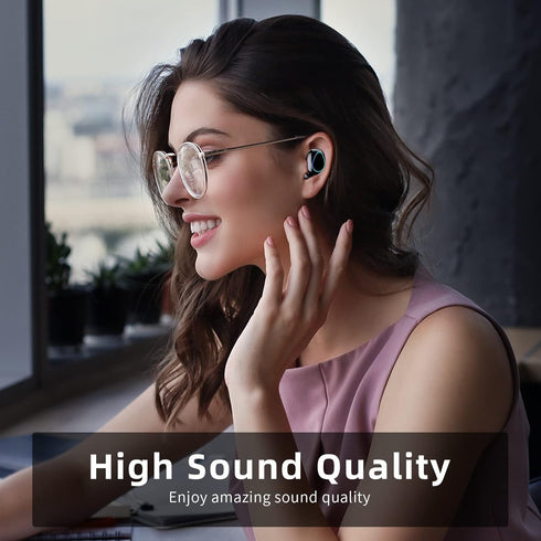 Bluetooth Earbuds,IPX7 Waterproof Bluetooth 5.1 Stereo Earphones,Wireless Earbuds, in Ear Headphones,Premium Deep Bass Headset,audifonos Bluetooth...