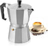 Mixpresso 3 Cup Moka Pot Cuban Coffee Maker, Moka Pot for Gas, Electric Stove Top, Classic Italian Coffee Maker, Stovetop Espresso Maker, Camping ...