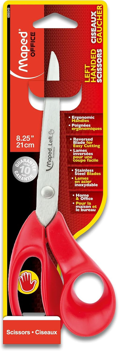 Maped - Expert Left-Handed 8.25 Inch Scissors - Multipurpose - Left Handed...
