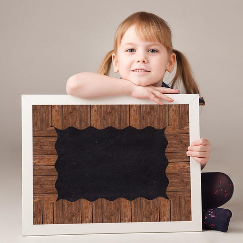 Whaline 82Ft Wood Grain Bulletin Board Borders Brown Wood Texture Adhesive Trim Border for School Classroom Office Party Decoration...