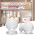 MroMax 6Pcs Tiny Pull Handle Round Acrylic Knob Self-Stick Mini Knob 16mm Diameter Small Size Knob Clear Shiny Knob Cute Decoration for Jewelry Bo...