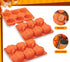 Pumpkin Muffin Mold 3 Pack Pumpkin Cake Pan Silicone Molds, Mini Cake Trays Thanksgiving Halloween Baking Molds Cupcake Pan Hot Chocolate Bomb Mol...