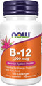 NOW Supplements, Vitamin B-12 1,000 mcg with Folic Acid, Nervous System Health*, 100 Chewable Lozenges...