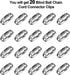 Pangda 20 Pack Replacement Vertical Roman Roller Blind Ball Chain Cord Connector Clips (Stainless Steel)...
