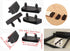 50x Replacement Bed Slat Plastic Centre Caps or End Caps Holders Black (55mm)...