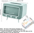 SGVAHY Tissue Box Holder Retro TV Tissue Box Cover Cute and Practical Cell Phone Holder Tampon Holder for Bathroom Kitchen Bedroom Dressers Desks ...