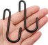 10 Pack Heavy Duty S Hooks Black S Shaped Hooks Hanging Hangers Hooks for Kitchen, Bathroom, Bedroom and Office: Pan, Pot, Coat, Bag, Plants(10 Pa...