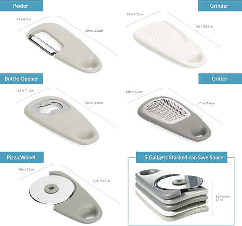 Space Saving Kitchen Gadgets - Kitchen Gadgets Set 5 Pieces - Camper Gifts - RV Gifts - RV Kitchen Accessories - Gifts for RV Owners - RV Gadgets ...