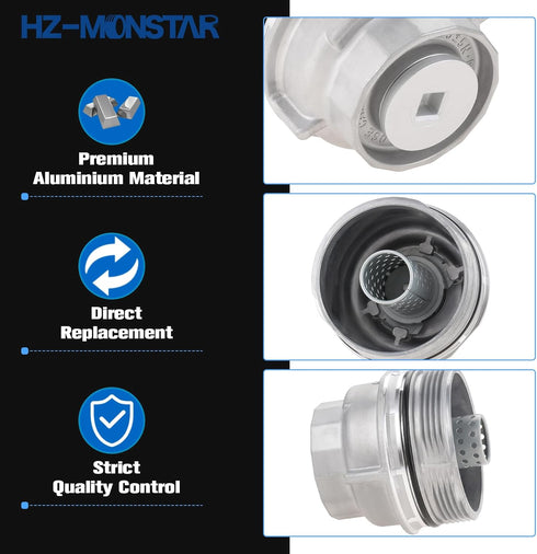 Oil Filter Housing Cap Assembly 15620-31060 Compatible with Toyota 4Runner Avalon Camry Fj Cruiser Highlander RAV4 Sienna Tacoma Tundra Venza Repl...