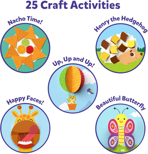 Skillmatics Art & Craft Activity Kit - Snip, Snip, Practice Scissor Skills, Craft Kits & Supplies, Gifts for Toddlers, Girls & Boys Ages 3, 4, 5, ...