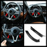 Covers, Qiilu Car Interior Steering Wheel Decorative Decor Cover Trim for Stelvio/Giulia...