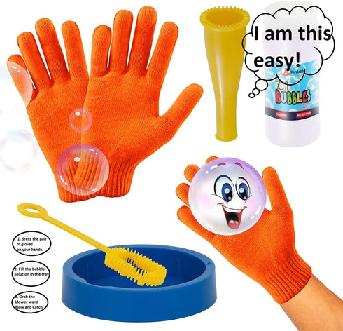 Touchable Bouncing Bubble Kit for Kids – Unpoppable Bubbles Solution Toy for Indoor & Outdoor Play – Unique Miracle Big Bubble Maker Game Makes a ...
