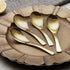Kyraton Gold Soup Spoons 4 Pieces, Stainless Steel Titanium Plating Thick Heavy Weight Table Spoons, Asian Chinese Japanese Spoon Set for Cereal R...