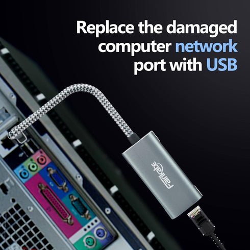 2.5G USB to Ethernet Adapter, USB 3.0 to RJ45 Ethernet Adapter, Gigabit LAN Adapter for Nintendo Switch, Xbox 360, Laptop, Computer, Mac, Chromebo...