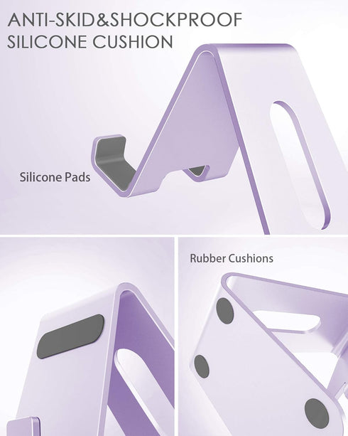 CreaDream Cell Phone Stand, Cradle, Holder,Aluminum Desktop Stand Compatible with Switch, All Smart Phone, iPhone 11 Pro Xs Max Xr X Se 8 7 6 6s P...