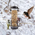 MIXXIDEA Wild Bird Feeders for Outdoors Hanging 2 Pack Stainless Steel Tube Bird Feeder Squirrel Proof, Finch Feeder for Garden Backyard Decoratio...