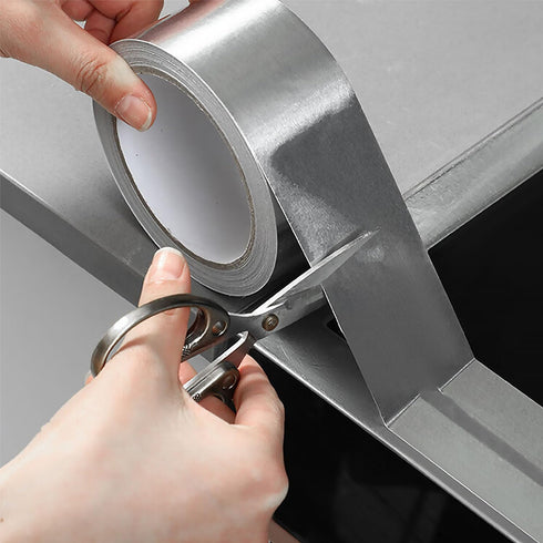 COSIMIXO Silver Aluminum Foil Duct Tape 4.0mil x 2 Inches x 20Yards,Heavy Duty,High Temperature Sealing and Patching,Perfect for HVAC,Air Ducts,Fo...