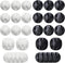 24 Pieces Adhesive Cable Clips Viaky Wire Management Desk Cable Organizer Cord Clips Cable Holder Clamps - Home, Office, Cubicle, Car, Nightstand,...