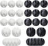 24 Pieces Adhesive Cable Clips Viaky Wire Management Desk Cable Organizer Cord Clips Cable Holder Clamps - Home, Office, Cubicle, Car, Nightstand,...