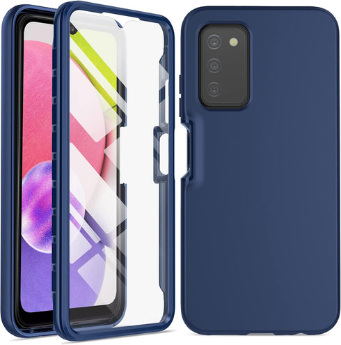 for Samsung Galaxy A03s Phone Case: Shockproof Silicone Slim Covers Hybrid Pretty Protective Cell Cases - Durable TPU Dual Layer Drop-Proof Girly ...