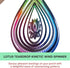 VP Home Lotus Teardrop Kinetic Wind Spinner for Yard and Garden Wind Spinner Outdoor Metal Large Hanging Lotus Decor 3D Garden Art Wind Sculpture ...