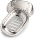 IMEEA Silver Soap Dish SUS304 Stainless Steel Brushed Soap Dish with Drain Bathroom Soap Holder...
