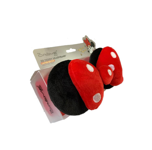 The Crème Shop x Disney Plush Headband w/ Minnie Mouse Signature Bow, Spa Headband for Washing Face, Skincare Headbands (Minnie Mouse)...