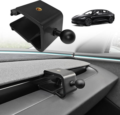 BestEvMod Dashboard Car 1/4 Screw Mount Phone Holder Tablet Mag Safe Compatible with 2024 Refreshed Tesla Model 3 Highland fits for All Phones & A...