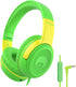 rockpapa Share 1 Kids Headphones Wired with Microphone & Share Port, 85dB/94dB Volume Limited, Cute Foldable Student Child Boys Girls Headphones f...