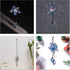 Crystal Flower Rear View Mirror Pendant Car Hanging Ornament Lucky Accessory, Colorful...